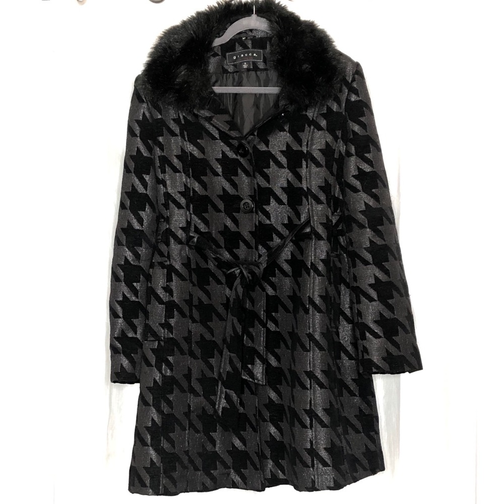 GIACCA a Gallery Company Jacket w/ Faux fur Collar